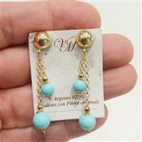 Orecchini Vidali Gioielli Donna in Argento Turchese ORAR-66-34 - ORAR-66-34